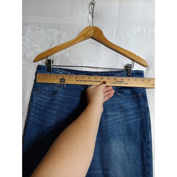 Old Navy Jeans 10 Extra High Rise Kicker Boot Cut Button Fly Secret Slim Pockets - Picture 5 of 14